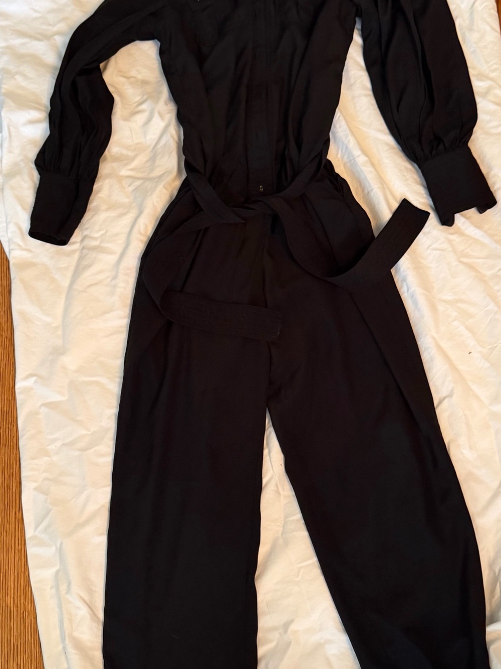 Zimmermann  Silk black Jumpsuit with Tie Waist
